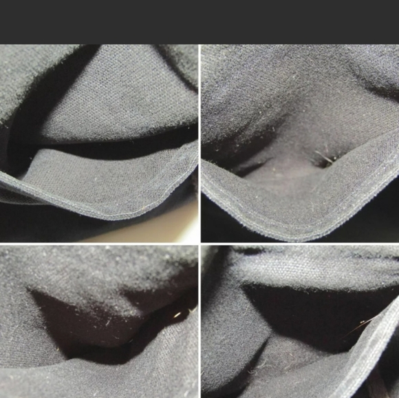 Hermes Fourre-Tout MM Black Canvas Bag "Authentic" Purple Stripe - Picture 13 of 14